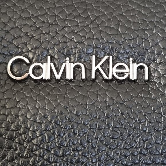 Calvin Klein Leather Two Way Bag - Leather Crossbody or Leather Handbag - Picture 11 of 16